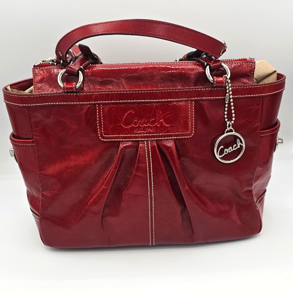 Coach Red Shoulder Bag